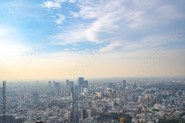 Obraz 【六本木ヒルズより】東京都内、都市景観