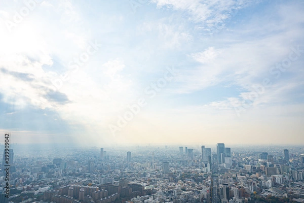 Obraz 【六本木ヒルズより】東京都内、都市景観