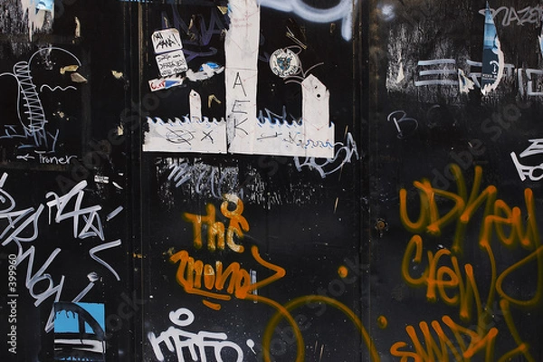 Fototapeta black wall