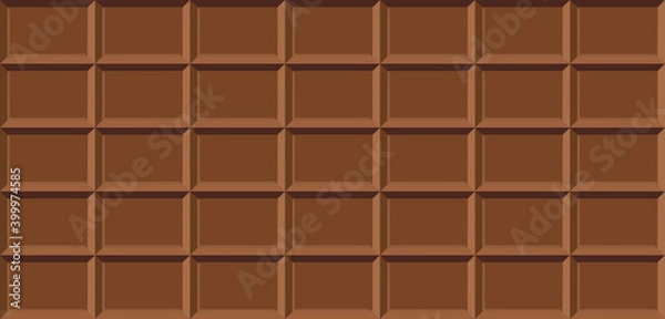 Obraz Chocolate bar seamless pattern vector illustration 