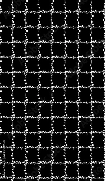 Fototapeta Seamless geometric plain pattern in black and white for wrapping