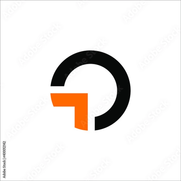 Obraz letter O arrow logo 