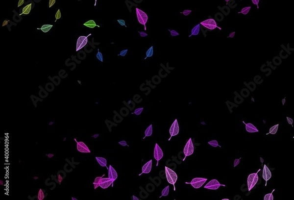 Obraz Dark Multicolor, Rainbow vector doodle cover.
