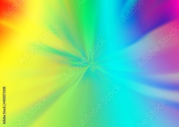 Fototapeta Light Multicolor, Rainbow vector bokeh and colorful pattern.