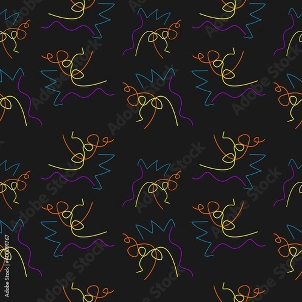Fototapeta abstract seamless pattern for textile usable
