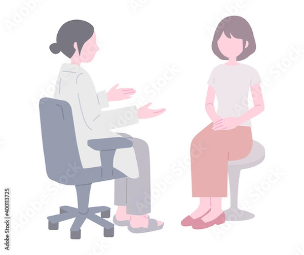 Fototapeta 診察を受ける女性