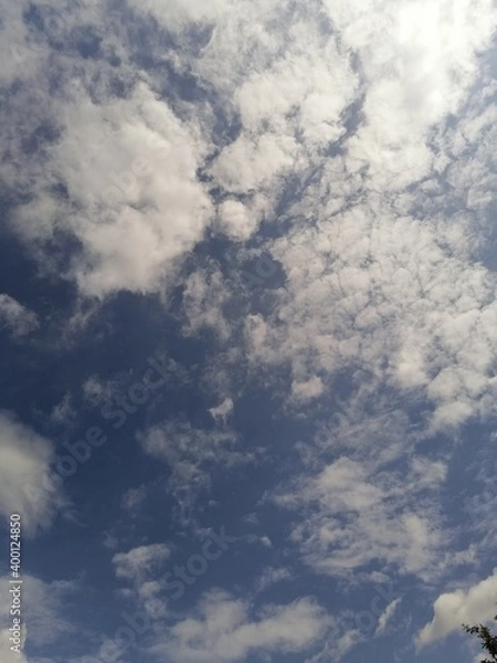 Obraz blue sky with clouds