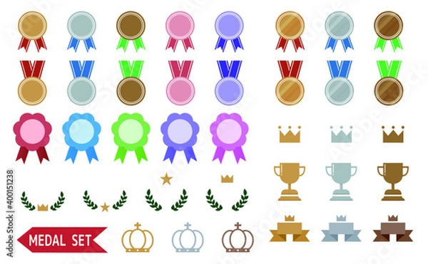 Fototapeta ランキング　メダル　ベクターイラストセット