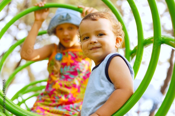 Obraz children at the playground