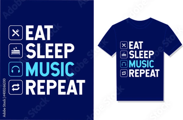 Obraz Eat Sleep Music Repeat