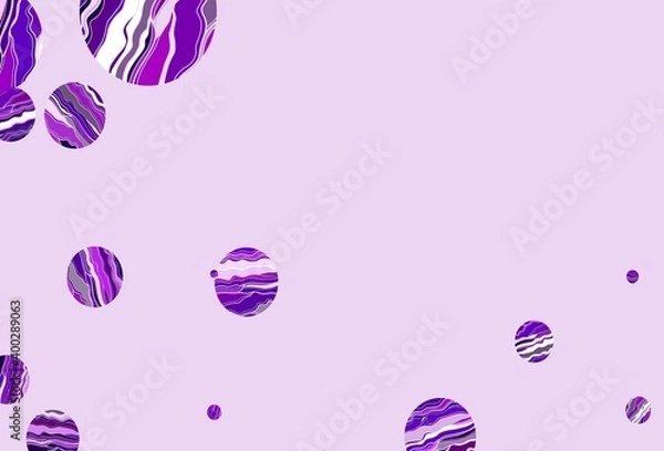 Fototapeta Light purple vector cover with spots.