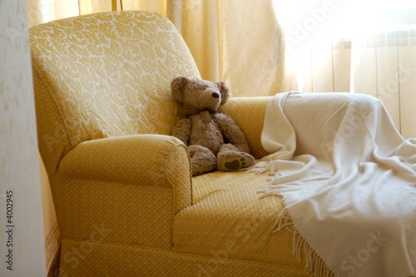 Obraz toy bear in sofa