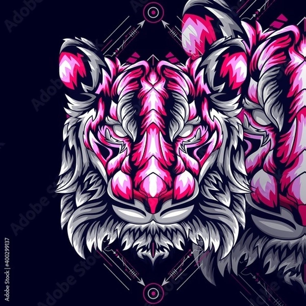 Obraz TIGER GEOMETRY