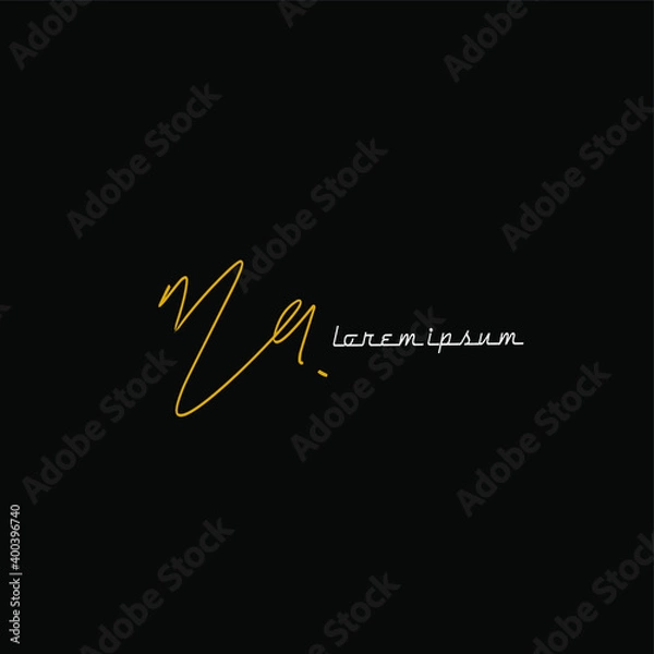 Fototapeta ma handwritten logo for identity