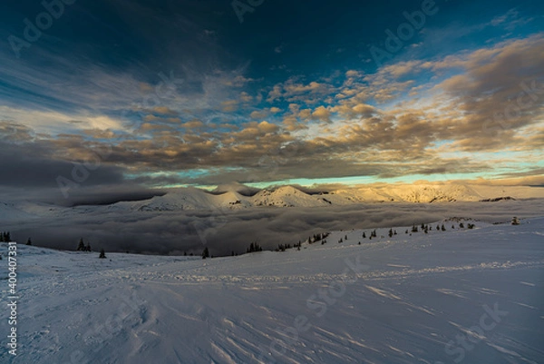 Obraz landscape with snow