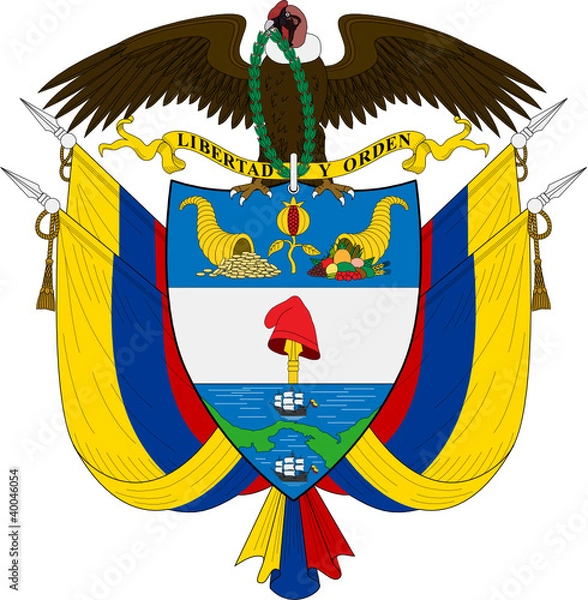 Obraz Coat of arms of colombia