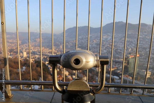 Obraz binocular on the roof