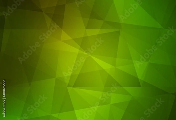 Fototapeta Light Green, Yellow vector low poly texture.