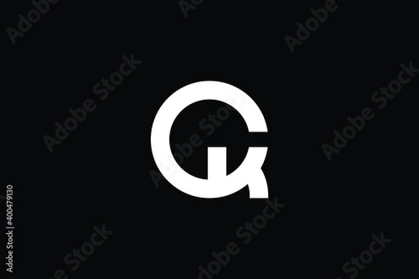 Obraz CK logo letter design on luxury background. KC logo monogram initials letter concept. CK icon logo design. KC elegant and Professional letter icon design on black background. C K KC CK