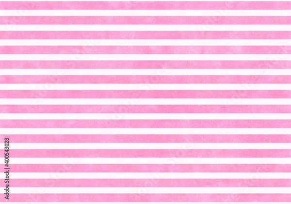 Fototapeta 濃いピンクと白の太ボーダー背景