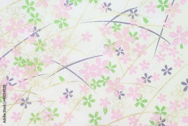 Fototapeta 友禅和紙　花柄