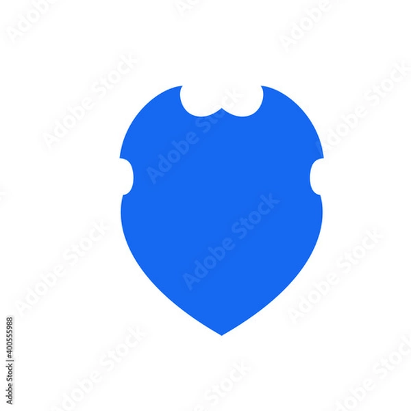 Fototapeta blue shield logo