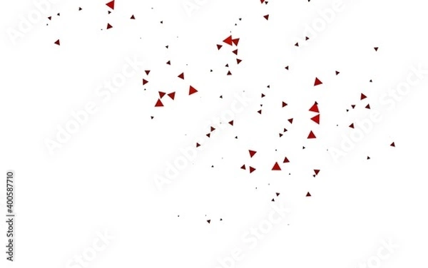 Fototapeta Light Red vector template with crystals, triangles.