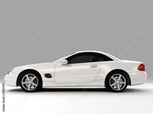 Fototapeta white sports car