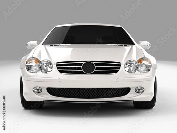 Obraz white sports car