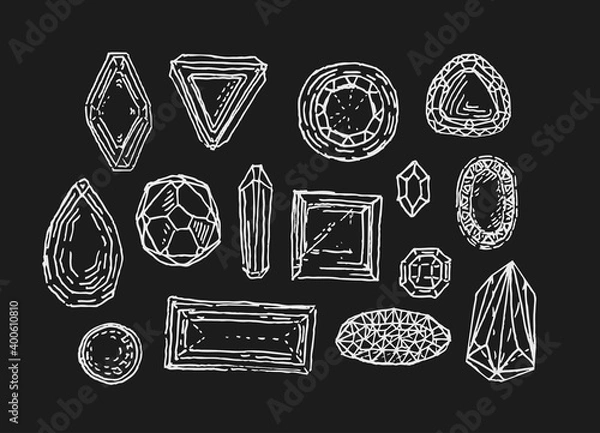 Fototapeta Crystal gem illustration