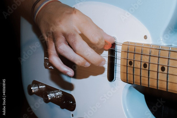 Obraz Guitar player abstract