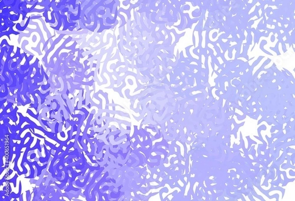 Fototapeta Light Purple vector pattern with random forms.