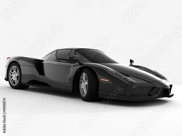 Obraz black sports car