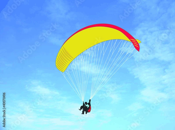 Fototapeta parapendio