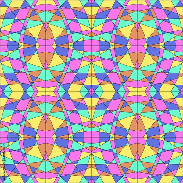 Fototapeta saemless colorful doodle art background