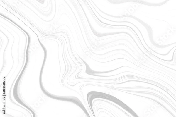Fototapeta White background 3 d with elements of waves in a fantastic abstract design, the texture of the lines in a modern style for wallpaper. Light gray template for wedding ceremony or business presentation.