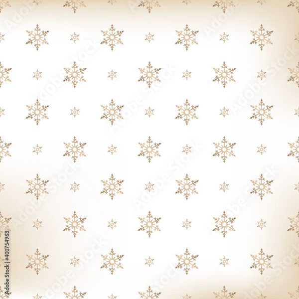 Obraz seamless snowflakes pattern and background vector illustration