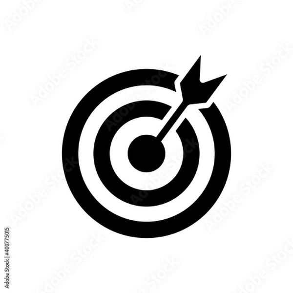 Fototapeta Target outline icon. Symbol, logo illustration for mobile concept and web design.