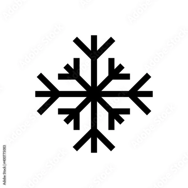 Fototapeta Snowflake outline icon. Symbol, logo illustration for mobile concept and web design.