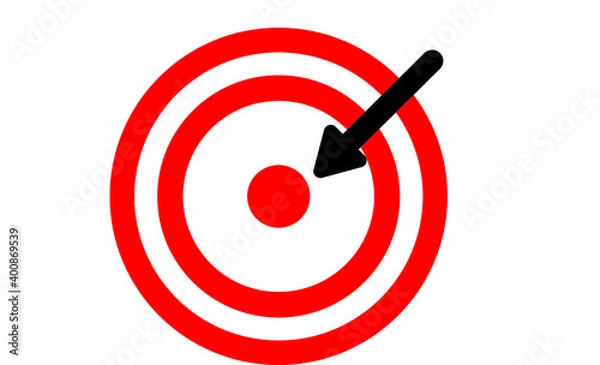 Fototapeta target with arrow