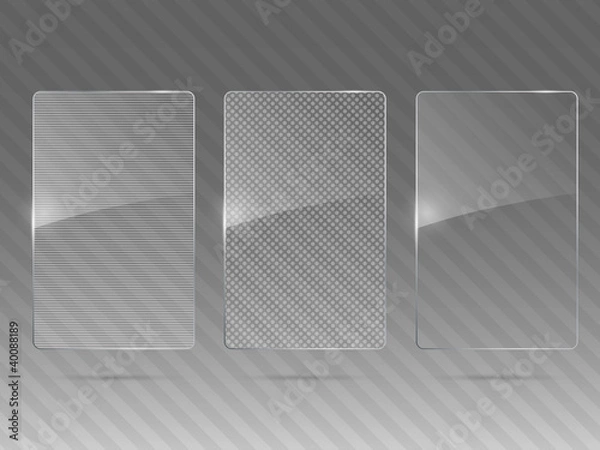 Obraz Glass framework set. Vector illustration.