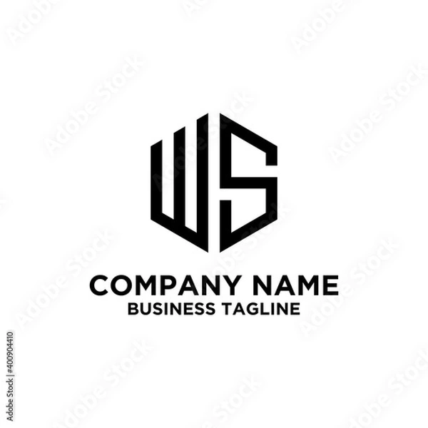 Fototapeta Hexagon logo vector