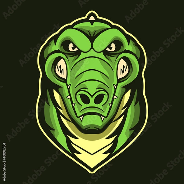 Obraz crocodile head vector illustration design