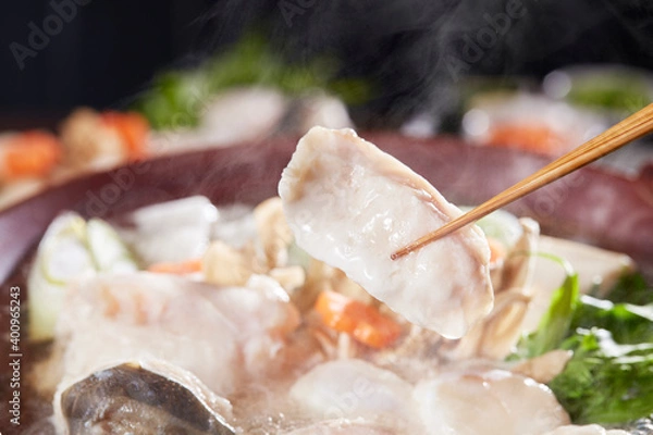 Obraz ふぐ鍋　てっちり　はしあげ