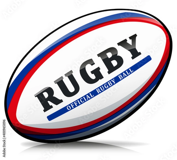 Obraz Vector rugby ball isolated illustration
