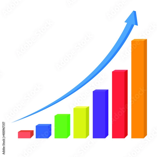 Obraz Vector Illustration for Graph EPS10
