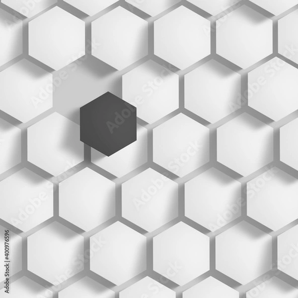 Fototapeta abstract hexagon pattern background