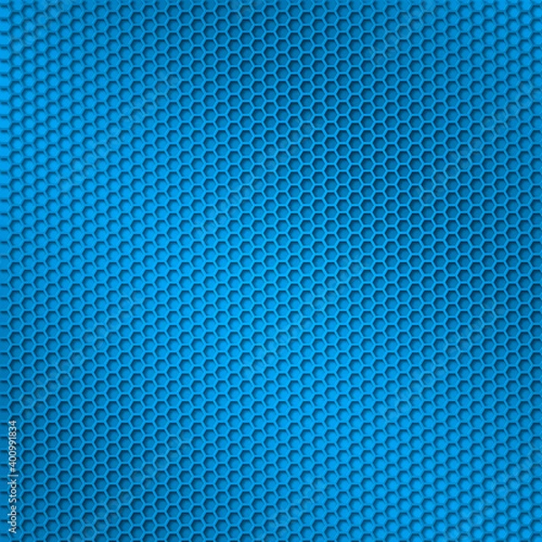 Fototapeta blue hexagon background texture pattern