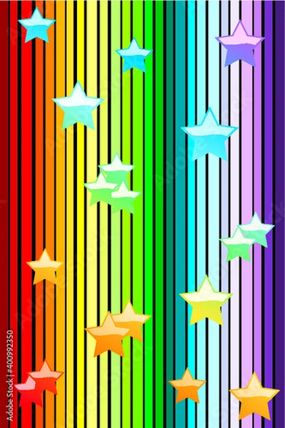 Fototapeta Abstract stars on a colored background. 