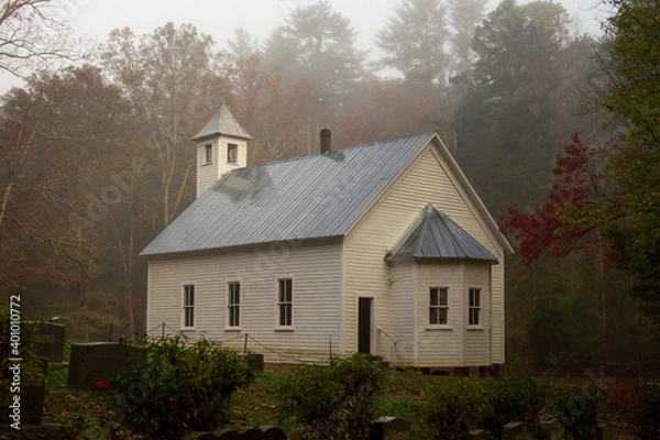 Fototapeta church in the village